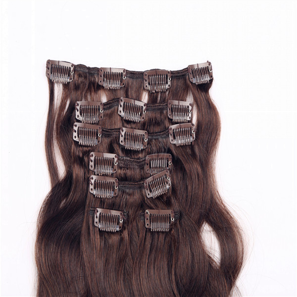 Clip In Hair Extension Human Remy Hair In Stock Curly Extensions Emeda Factory Hair  LM261
